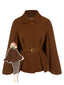 Cappotto con revers color cammello anni '40