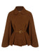 Cappotto con revers color cammello anni '40
