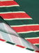 Abito a righe patchwork con cintura verde anni '40