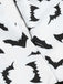 Tuta Llunga nera patchwork a tema pipistrello Halloween anni '30