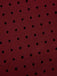Abito con cintura a pois spalle scese bordeaux anni '50
