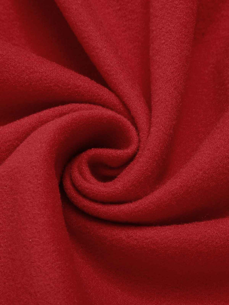 Cappotto aderente con revers in tinta unita marrone anni '50