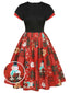 Abito da Babbo Natale a quadri rosso anni '50