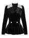 2PCS Top in velluto e gonna a sirena anni '30