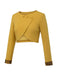 Cappotto corto con bottoni giallo anni '50