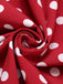 Abito rosso a pois anni '50