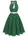 Abito rosso a pois anni '50