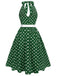 Abito rosso a pois anni '50