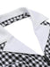 Tuta lunga plaid scollo all'americana nero anni '40