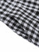 Tuta lunga plaid scollo all'americana nero anni '40
