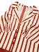 Tuta corta a righe revers rosso mattone anni '40