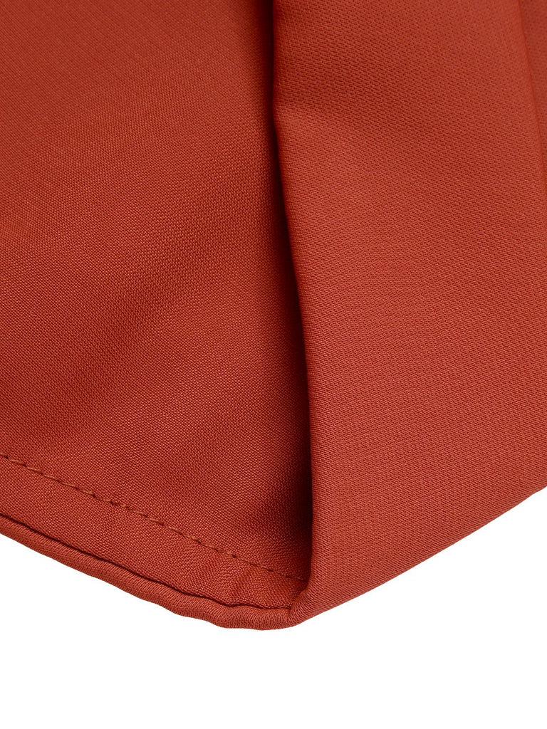 Tuta corta a righe revers rosso mattone anni '40