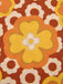 2PCS Top floreale scollo a cravatta e gonna bottoni anni '60