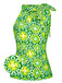 Top senza maniche floreale collo verde anni '60