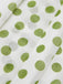 2PCS Camicia con bottoni e gonna a pois verde anni '40