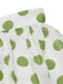 2PCS Camicia con bottoni e gonna a pois verde anni '40