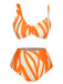 Costumi a righe spalline sottili arancione anni '60