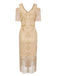 Abito Gatsby nappe perline paillettes anni '20