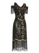 Abito Gatsby nappe perline paillettes anni '20