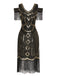 Abito Gatsby nappe perline paillettes anni '20