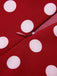 Gonna a ruota a pois rosso anni '50
