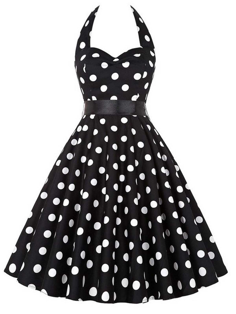 Abito cintura e pois a contrasto anni '50