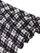 Abito a ruota patchwork con scollo a giro nero anni '50