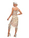 Abito da festa midi paillettes frange vintage anni '20