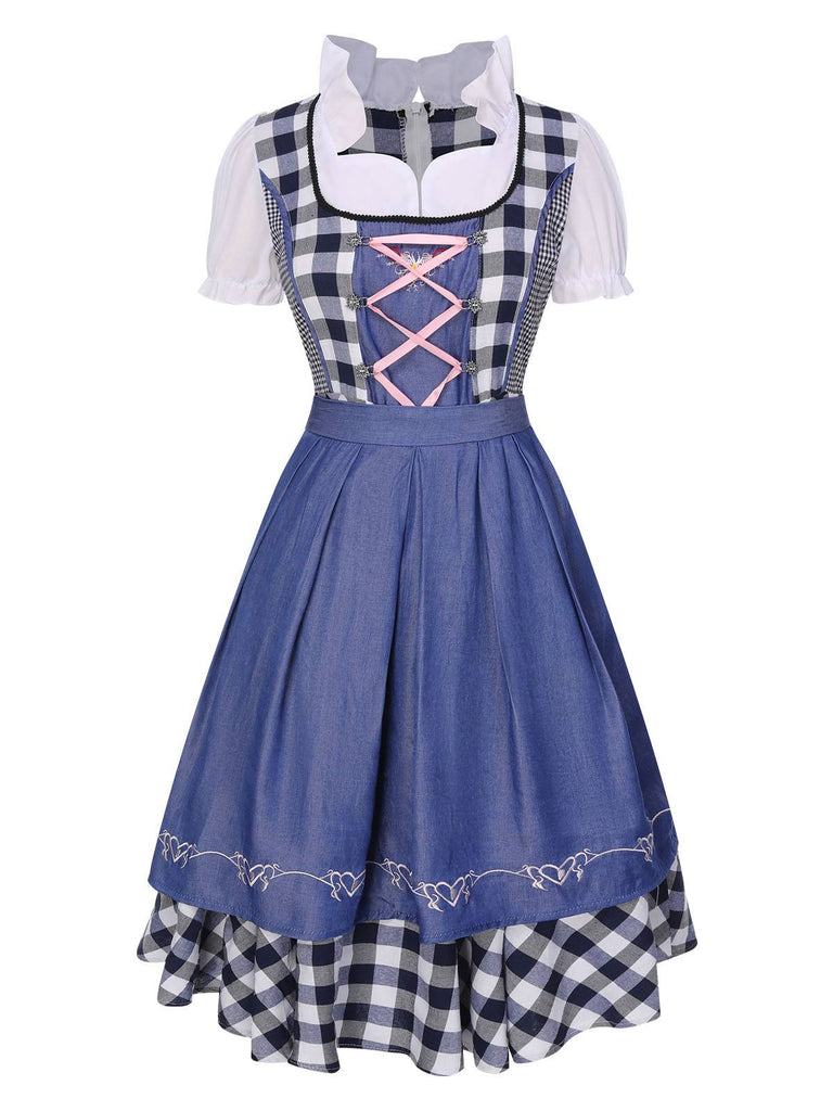 Abito bavarese dirndl per il carnevale dell'Oktoberfest anni '50