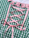 2PCS Top e abito a quadri e grembiule Oktoberfest anni '50
