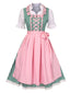 2PCS Top e abito a quadri e grembiule Oktoberfest anni '50