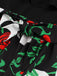 Abito patchwork con scollo a onda Halloween anni '50
