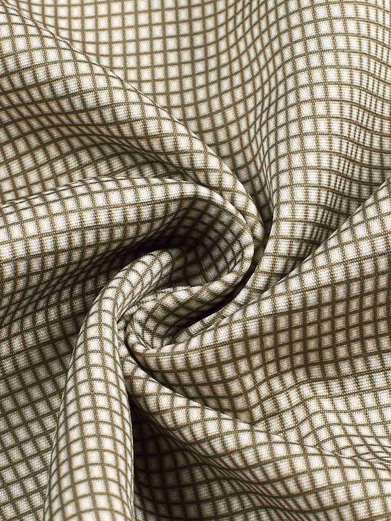 Abito piccolo plaid a quadri marrone anni '40