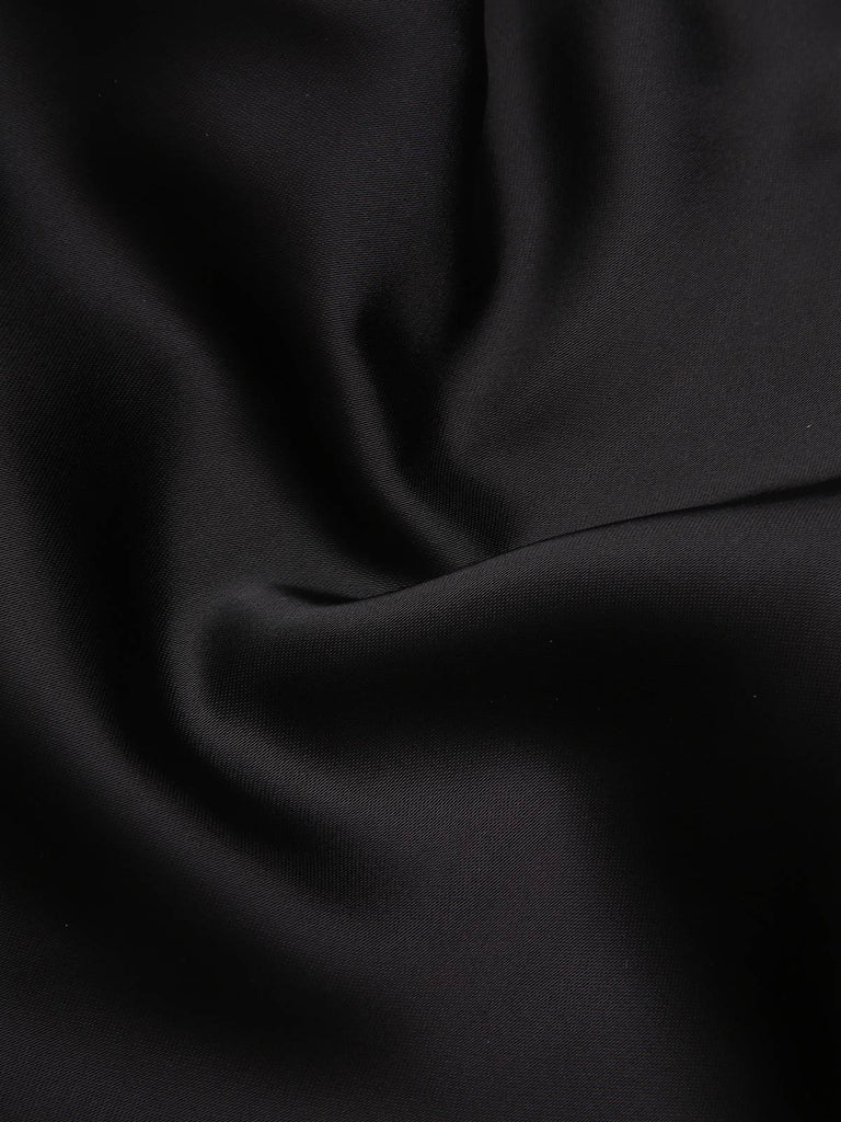 Abito plaid spalline sottili nero anni '70