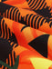 Abito a ruota con cintura patchwork di Halloween anni '50