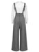 2PCS camicetta  maniche a sbuffo in raso e pantaloni anni '40