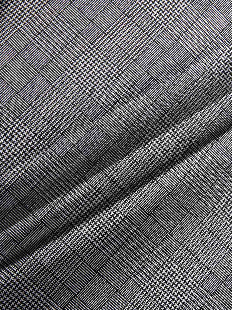 [Prevendita] Pantaloni a quadri con bottoni grigio anni '40