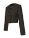 Cappotto corto a maniche lunghe in tweed anni '60