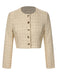 Cappotto corto a maniche lunghe in tweed anni '60