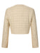 Cappotto corto a maniche lunghe in tweed anni '60