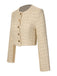 Cappotto corto a maniche lunghe in tweed anni '60