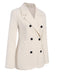 Blazer vintage a tinta unita con bottoni anni '40