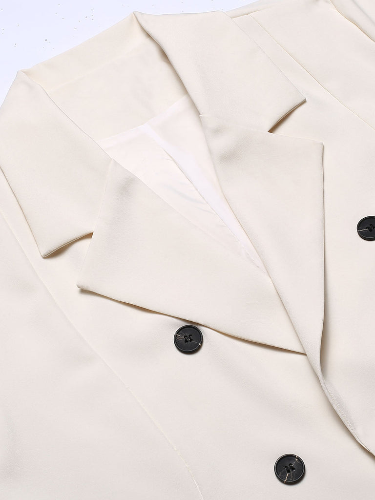 Blazer vintage a tinta unita con bottoni anni '40