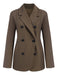 Blazer vintage a tinta unita con bottoni anni '40