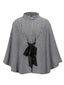 Cappotto motivo pied de poule con lacci nero anni '50