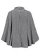 Cappotto motivo pied de poule con lacci nero anni '50