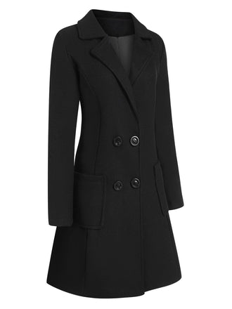 Cappotto skater doppiopetto con revers anni '50
