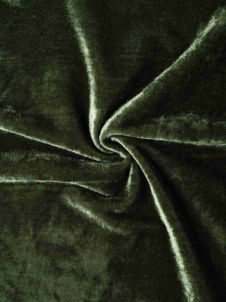 Abito in velluto perla scollo a V profondo blu anni '40