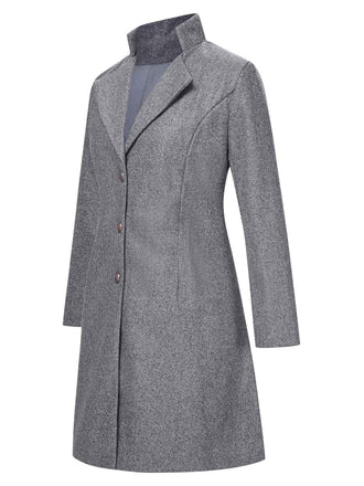 Cappotto con revers a collo alto anni '60
