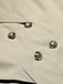 Cappotto doppiopetto con revers a tinta unita anni '70